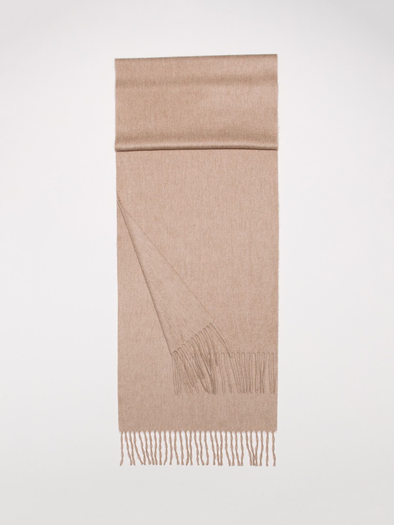 Arran 100 % Cashmere Scarf Dark Natural - The Bespoke Shop