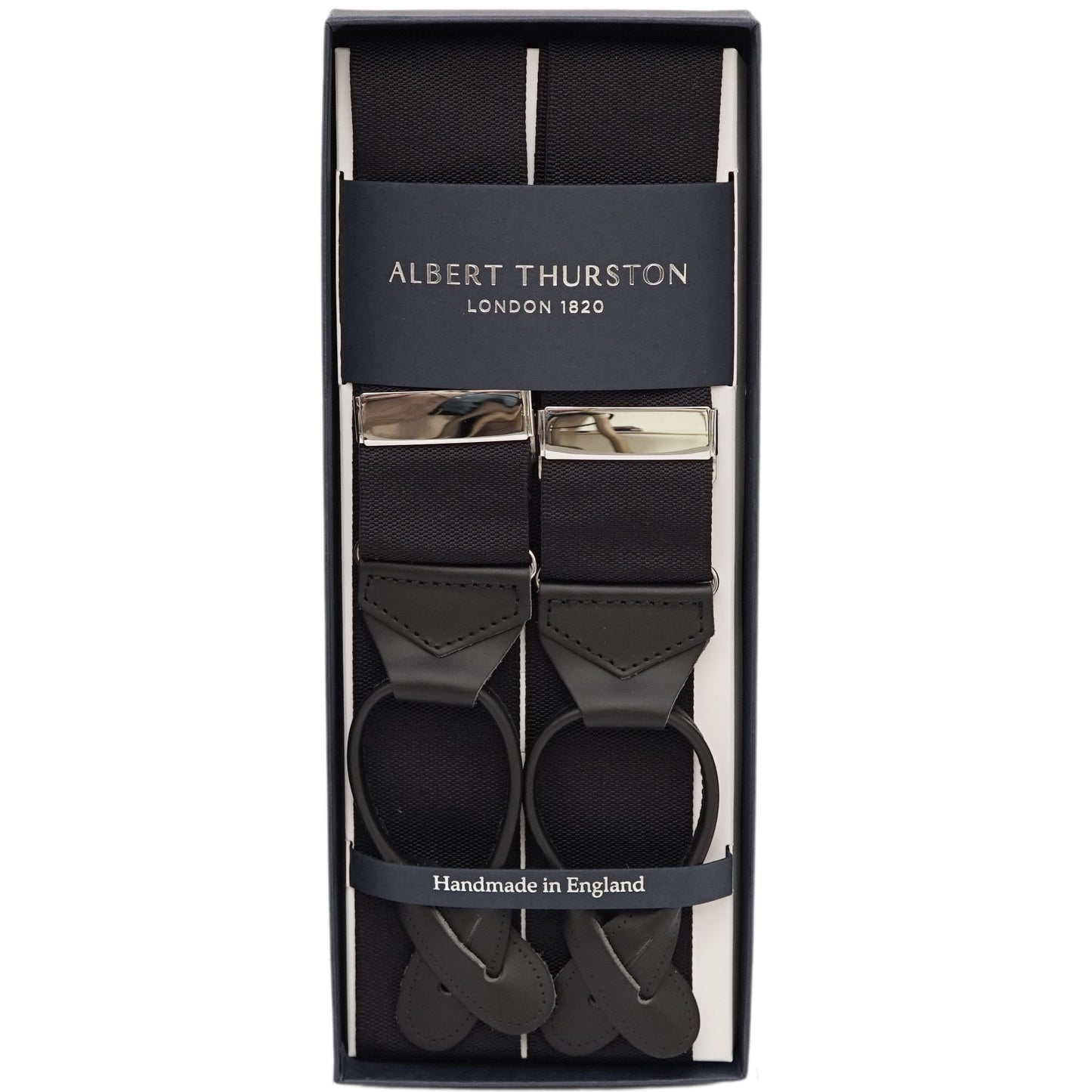 Black Albert Thurston Tuxedo Braces - The Bespoke Shop