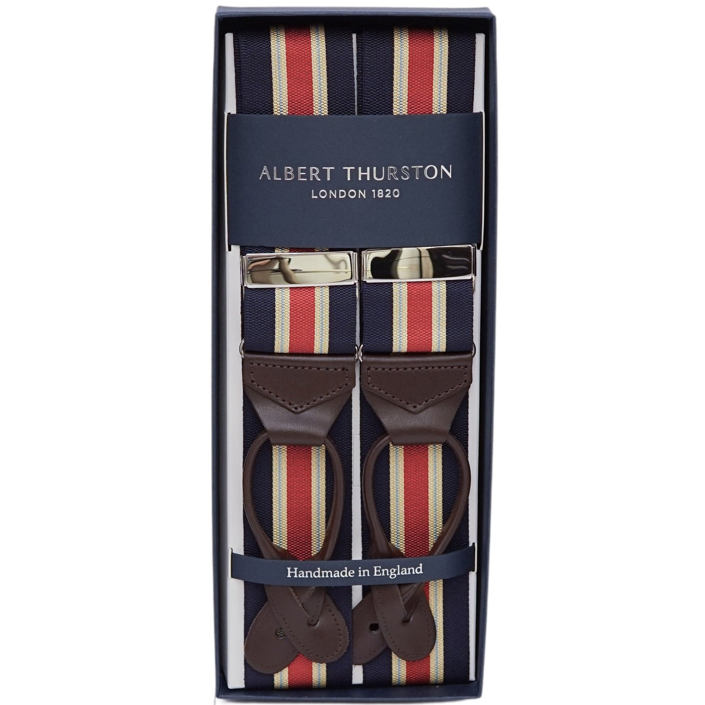 Multistripe Albert Thurston Braces - The Bespoke Shop