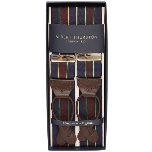 Multistripe Albert Thurston Braces - The Bespoke Shop