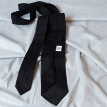 Load image into Gallery viewer, Black Garza Fina Grenadine Silk Tie Untipped - The Bespoke Shop 
