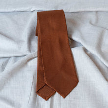 Load image into Gallery viewer, Rust Garza Fina Grenadine Silk Tie Untipped - The Bespoke Shop 
