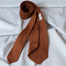 Load image into Gallery viewer, Rust Garza Fina Grenadine Silk Tie Untipped - The Bespoke Shop 
