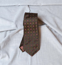 Load image into Gallery viewer, Brown Jacquard E.G Capelpelli Tie Untipped - The Bespoke Shop 

