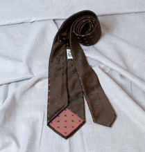 Load image into Gallery viewer, Brown Jacquard Tie Untipped - The Bespoke Shop 

