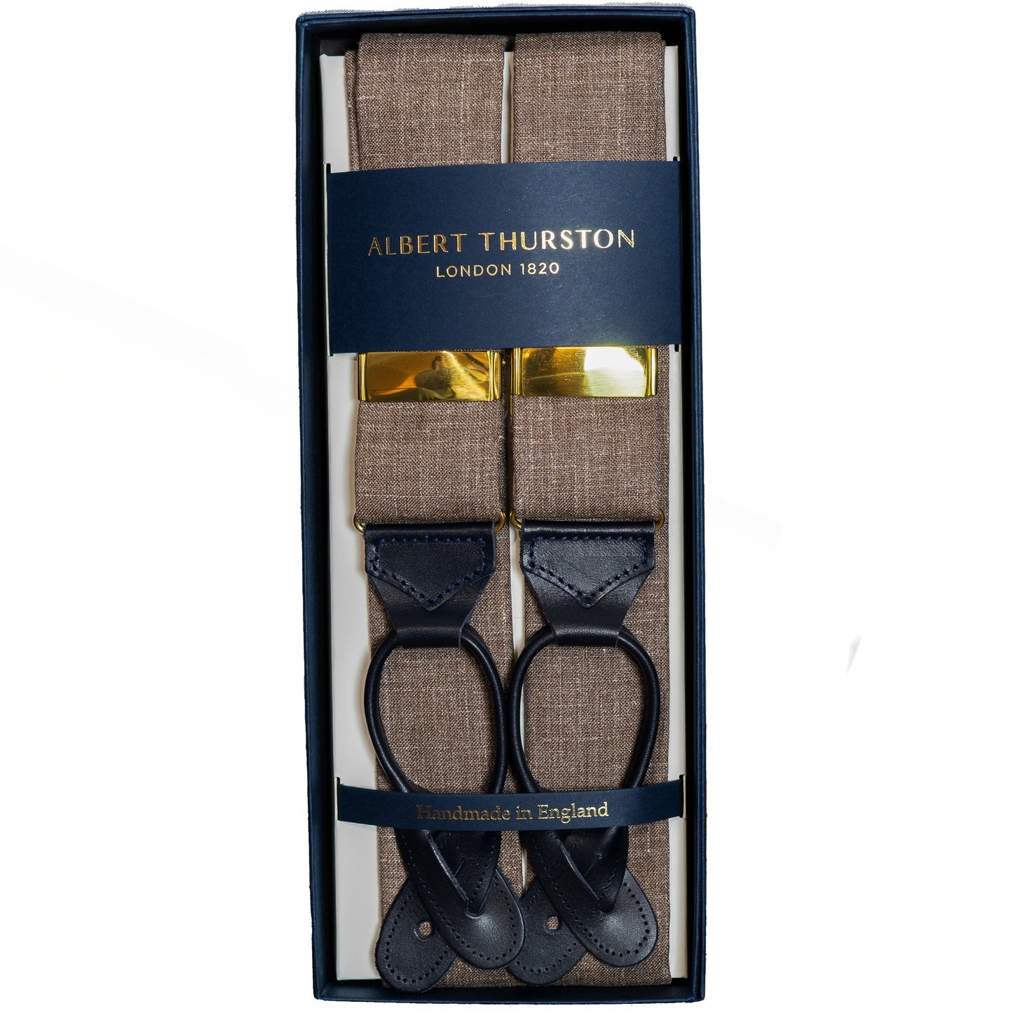 Mid-Brown Albert Thurston Braces - The Bespoke Shop