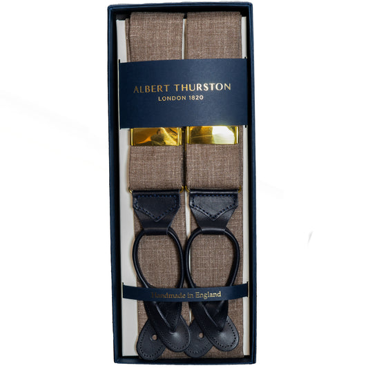 Mid-Brown Albert Thurston Braces - The Bespoke Shop