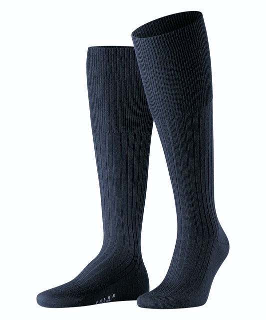 Bristol Navy Wool knee-high Socks - The Bespoke Shop