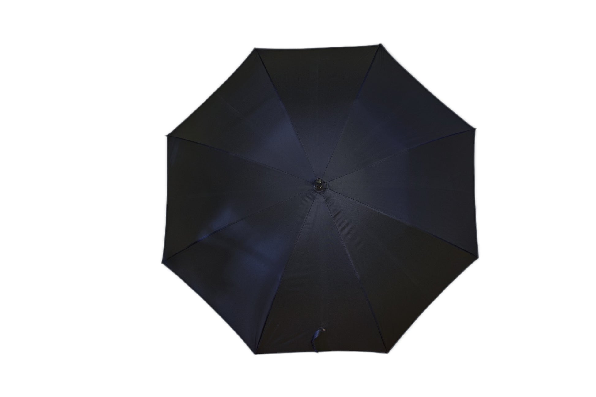 Hand Carved Schnauzer Navy Umbrella - The Bespoke Shop 