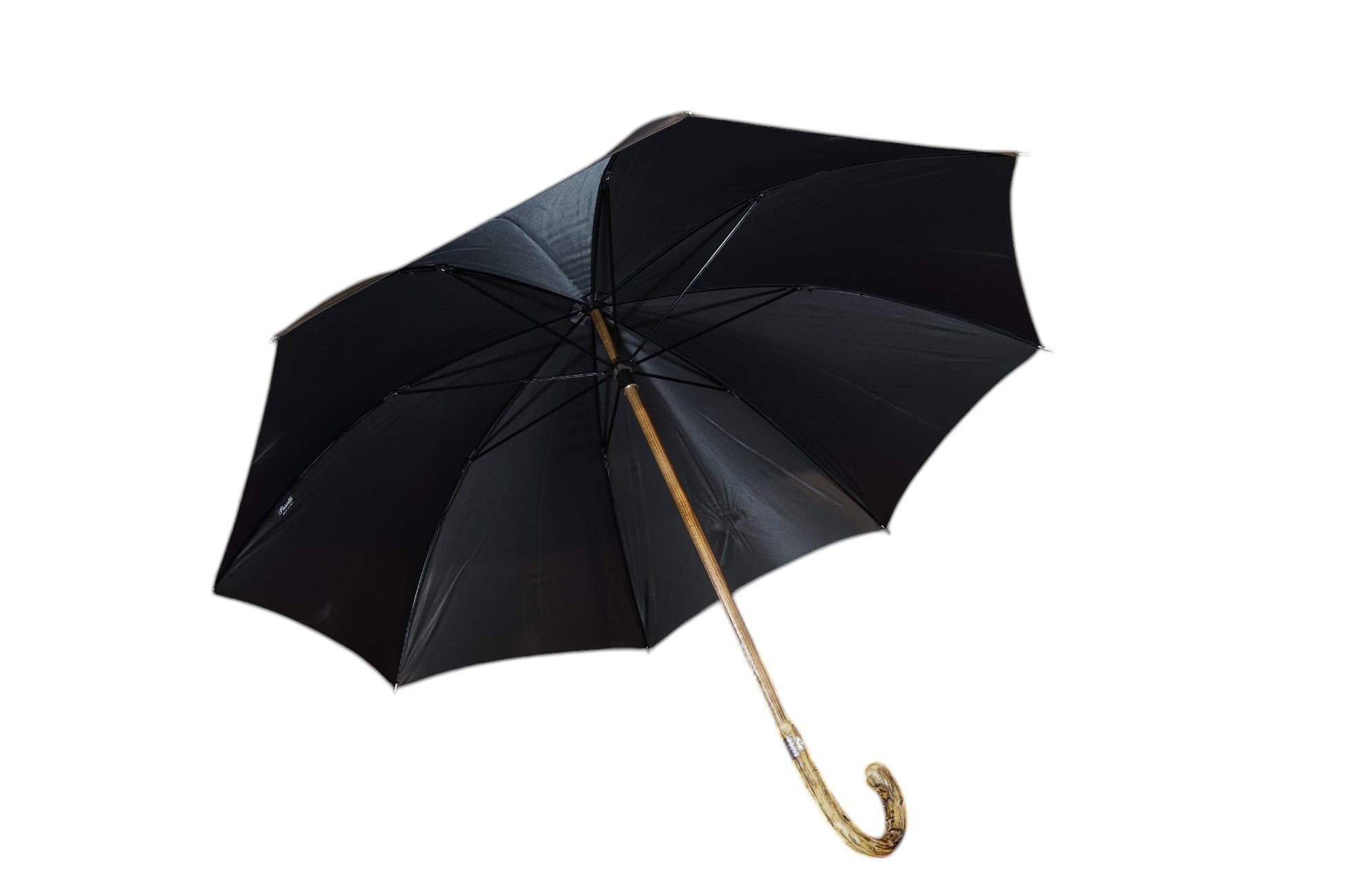 Navy Broom tree Wooden Stick Umbrella - The Bespoke Shop 