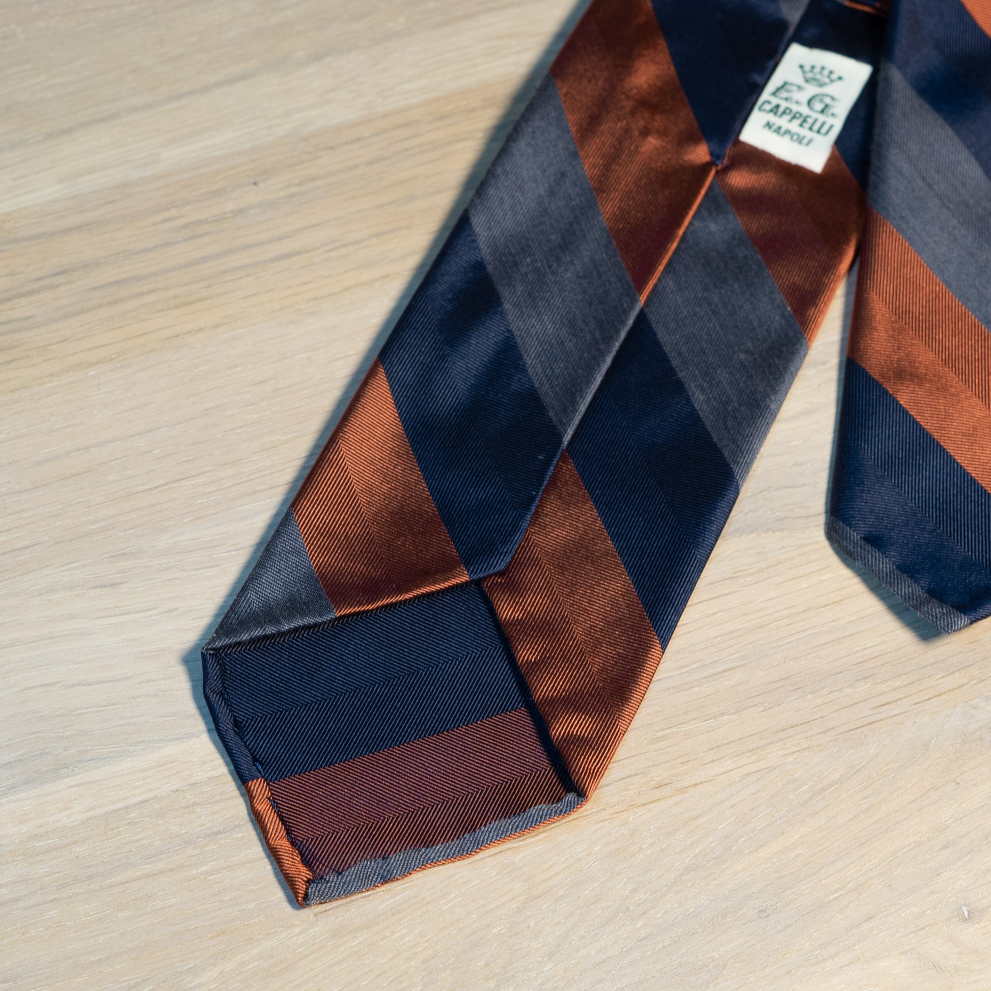 Regimental Stripe Twill Silk Tie - The Bespoke Shop 