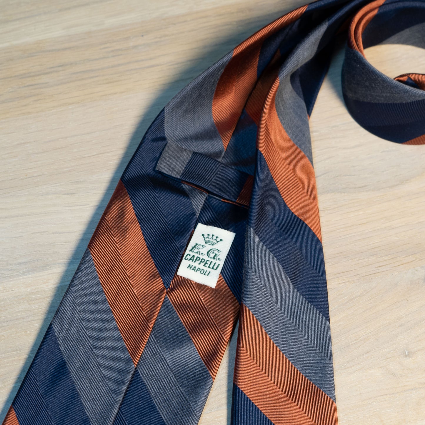 Regimental Stripe Twill Silk Tie - The Bespoke Shop 
