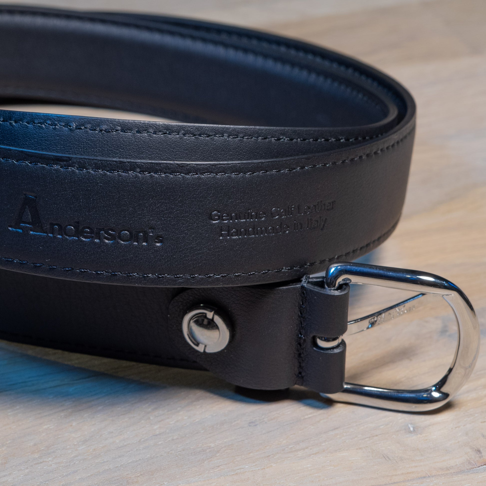 Anderson´s Black Calf Belt - The Bespoke Shop 