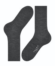 Load image into Gallery viewer, Airport Dark Grey Melange Wool/Cotton Socks - The Bespoke Shop
