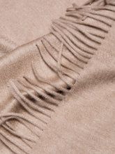 Load image into Gallery viewer, Arran 100 % Cashmere Scarf Dark Natural - The Bespoke Shop
