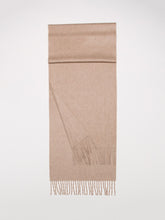 Load image into Gallery viewer, Arran 100 % Cashmere Scarf Dark Natural - The Bespoke Shop
