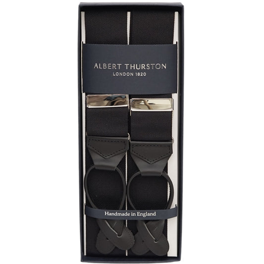 Black Albert Thurston Tuxedo Braces - The Bespoke Shop