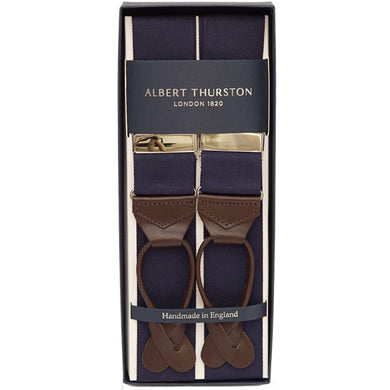 Navy Braces - The Bespoke Shop 