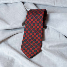 Load image into Gallery viewer, Red Floral Madder Silk Tie - The Bespoke Shop 
