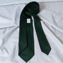 Load image into Gallery viewer, Forest Green Garza Fina Grenadine Silk Tie Untipped - The Bespoke Shop 
