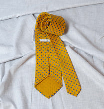 Load image into Gallery viewer, Yellow Medallion Madder Silk Tie Untipped - The Bespoke Shop 
