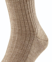 Load image into Gallery viewer, Bristol Beige Melange Wool Knee-high Socks - The Bespoke Shop 
